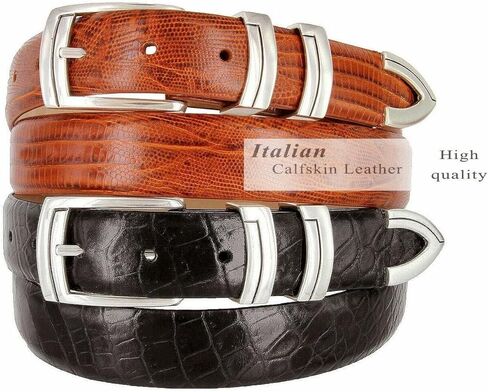 BS8191 Genuine Full-Grain Cowhide Leather Designer Golf Dress Belt 1-1/8"(30mm) Wide in Saudi Arabia
