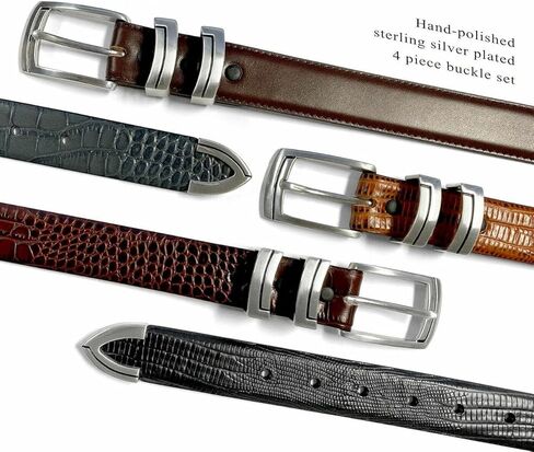 BS8191 Genuine Full-Grain Cowhide Leather Designer Golf Dress Belt 1-1/8"(30mm) Wide in Saudi Arabia