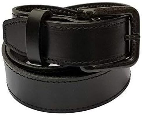 Ferrer Men Leather Leather Free Belt: Carbon Carbon Carbon in Saudi Arabia