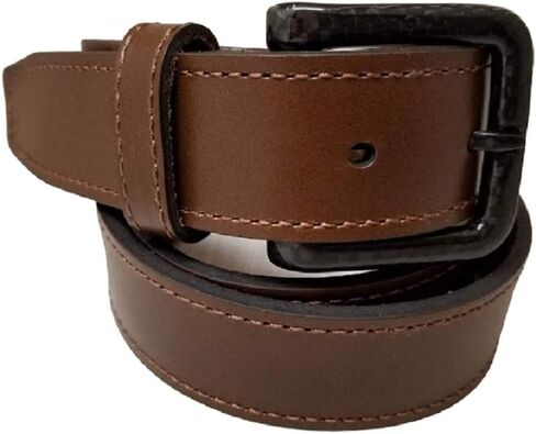 Ferrer Men Leather Leather Free Belt: Carbon Carbon Carbon in Saudi Arabia