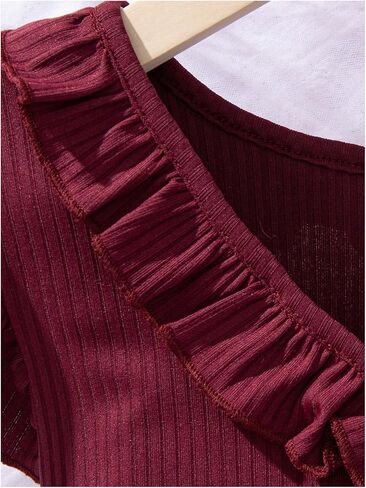 Wdirara Girl's V Deck Shulk Sleeve A Line Dress Tulle Tulle Tulle in Saudi Arabia