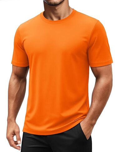 Magcomsen Men Short Sleeve Upf 50+ قمصان سريعة الجافة الرياضية Tshirt الجري تجريب الصالة الرياضية المشي لمسافات طويلة صيد الطفح الجلدي in Kuwait