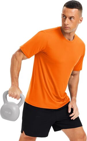 Magcomsen Men Short Sleeve Upf 50+ قمصان سريعة الجافة الرياضية Tshirt الجري تجريب الصالة الرياضية المشي لمسافات طويلة صيد الطفح الجلدي in Kuwait