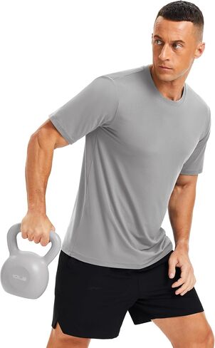 Magcomsen Men Short Sleeve Upf 50+ قمصان سريعة الجافة الرياضية Tshirt الجري تجريب الصالة الرياضية المشي لمسافات طويلة صيد الطفح الجلدي in Kuwait