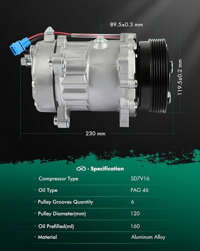 SCITOO AC Compressor CO 1206JC Compatible for VW for Type 1 for Jetta for Golf 1.8L 2.0L 1998 1999 2000 2001 in Saudi Arabia