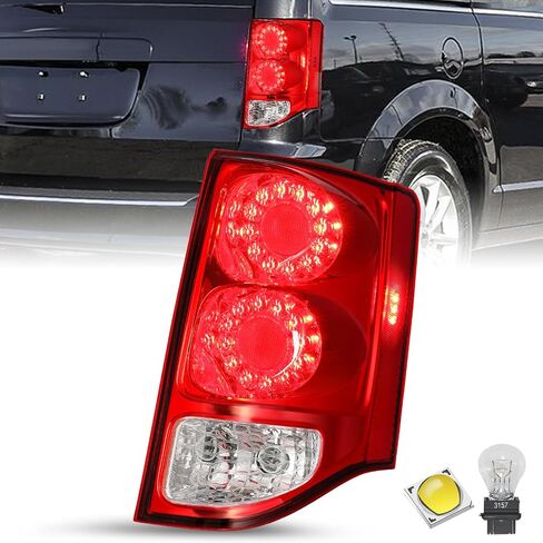 JSBOYAT Fits for 2011-2020 Dodge Grand Caravan Tail lights Assembly LED & Halogen Brake Rear Tailights Right/Passenger Side in Saudi Arabia