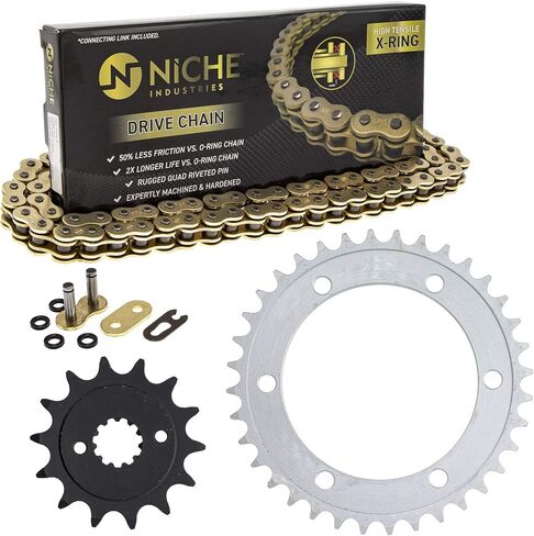 NICHE Drive Sprocket Chain Combo for Honda CBR300R CB300F Front 14 Rear 36 Tooth 520V-X X-Ring 108 Links in Saudi Arabia