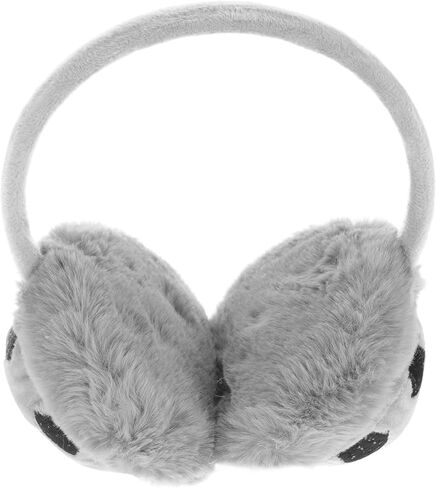 Adorable Boys and Girls Earmuffs Ear Warmers for Winter Soft Cartoon Ear Protectors for Outdoor Activities Comfortable and Gray in Saudi Arabia