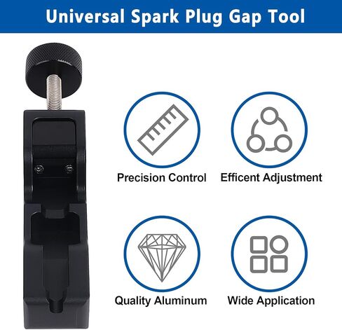 LokoCar Universal Spark Plug Gap Tool with 32 Blades Steel Feeler Gauge Fits for Most 10mm 12mm 14mm 16mm Spark Plugs Red in Saudi Arabia