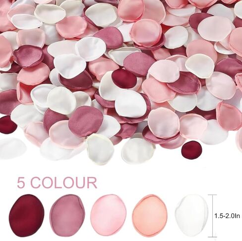 200 مساءً بتلات حريرية كبيرة بتلات مبعثر الاصطناعية مع صندوق هدايا للاستحمام الزفاف رومانسي ليلة زفاف ممرات استقبال مركزية مركزية القطع المركزية in Kuwait