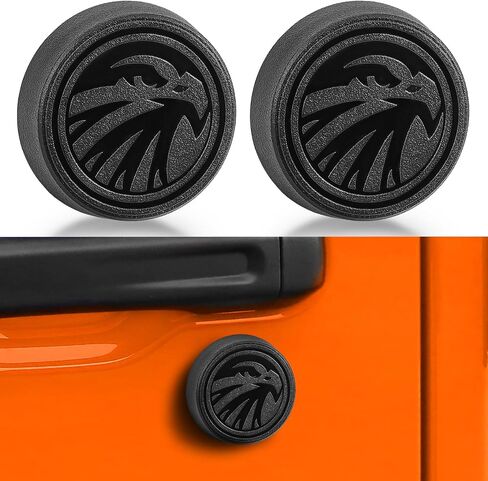ثقب المفتاح يتوافق مع 2018-2025 Jeep Wrangler JL و Gladiator JT Front Door ، وملحقات ديكور ثقب مفتاح المغناطيس القوية لحماية قفل الباب (نمط النسر) in Kuwait