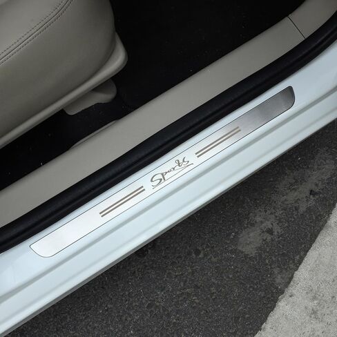 Door Sill Guards Protector for Ram 1500 2500 3500 Stainless Steel Door Entry Guards for Ram 1500 2500 3500, 4pcs/Set (Silvery) in Saudi Arabia