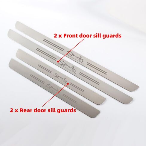 Door Sill Guards Protector for Ram 1500 2500 3500 Stainless Steel Door Entry Guards for Ram 1500 2500 3500, 4pcs/Set (Silvery) in Saudi Arabia