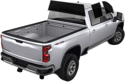 Precut Window Tint Film Front Two Door Windows Tint Film Cars Sun Blocking Protection Privacy Anti Shatter Glass 2 Ply Computer Cut Any Tint Shade for Chevy Silverado 2500 Crew 2020-2024 in Saudi Arabia
