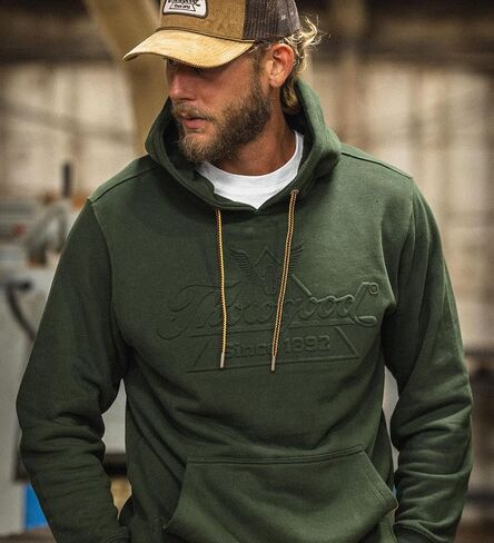 Thorogood Men's Heavyweight Hoodie Embossed Logo Pullover Workwear Sweatshirt in Saudi Arabia