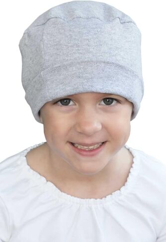 Child Cozy Cap Hat | 100 Percent Cotton Beanies for Kids | Girls Boys Cancer Chemo Hats in Kuwait