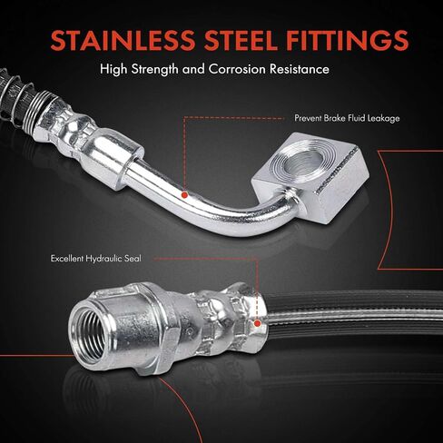 A -Premium Front Maptenger Side Sky Hoster Hose متوافق مع نماذج بويك المختارة - Envision 2017 2017 2018 2020 - استبدال# 84407934 in Saudi Arabia