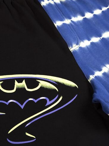 Batman Forever Bized Batman & Riddler Logo Black & Tie-Dye Shorts in Saudi Arabia