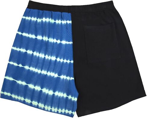 Batman Forever Bized Batman & Riddler Logo Black & Tie-Dye Shorts in Saudi Arabia