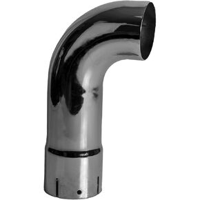 استبدال مكدس أنبوب العادم Universal - 3-1/2 "× 12" ، كروم منحني in Kuwait