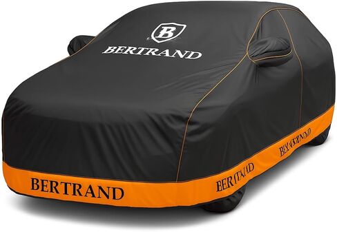 Premium Car Cover – Waterproof 6-Layer Protection, Cotton-Lined, 100% UV Resistant – Reduces Hail Impact – Windproof, Breathable, Driver-Side Zipper – Universal Fit for Sedans & SUVs (XL) in Saudi Arabia