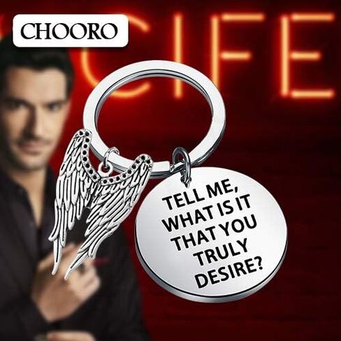 CHOORO TV show Inspired Jewelry Tell Me What is That You Truly Desire Keychain Funny Devil Gift for Fans in Saudi Arabia
