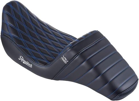 Advanblack Professional Monkey “ProMonkey" Extended Reach Seat for 2009–2023 Harley Touring | Tall Boy Seat with Lower Profile & Premium Comfort (Blue Stitching) in Saudi Arabia