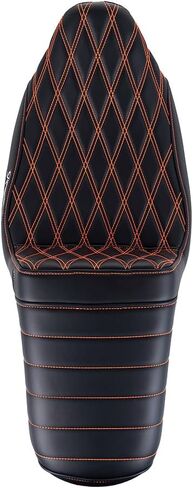 Advanblack Professional Monkey “ProMonkey" Extended Reach Seat for 2009–2023 Harley Touring | Tall Boy Seat with Lower Profile & Premium Comfort (Blue Stitching) in Saudi Arabia