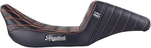 Advanblack Professional Monkey “ProMonkey" Extended Reach Seat for 2009–2023 Harley Touring | Tall Boy Seat with Lower Profile & Premium Comfort (Blue Stitching) in Saudi Arabia