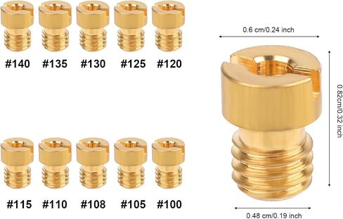 30pcs jet jet kit ، بما في ذلك 10 فتحات بطيئة السرعة 10 فتحات رئيسية 10 فتحات رئيسية من النحاس التجريبي الكربوهيت بديل الاضطراب أجزاء ل PWM CVK in Saudi Arabia