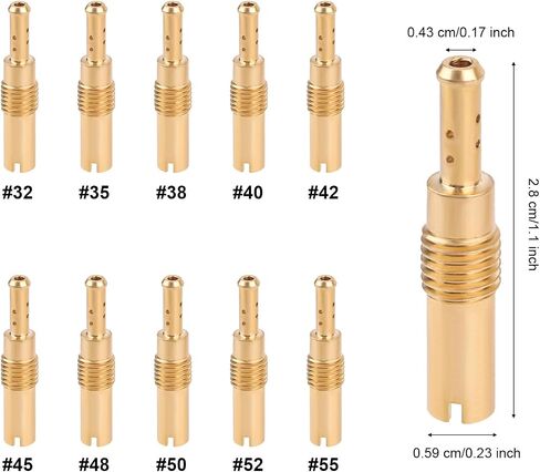 30pcs jet jet kit ، بما في ذلك 10 فتحات بطيئة السرعة 10 فتحات رئيسية 10 فتحات رئيسية من النحاس التجريبي الكربوهيت بديل الاضطراب أجزاء ل PWM CVK in Saudi Arabia