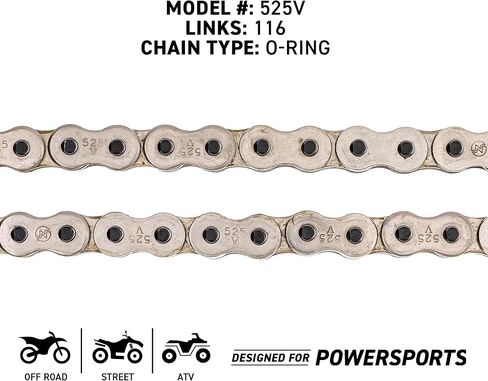 كومبو سلسلة ضرس محرك الأقراص المتخصصة لـ Honda CBF500 Front 15 الخلفية 41 Tooth 525VM-X X-Ring 116 Links in Saudi Arabia