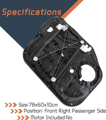 Window Regulator Passenger Right Side Front with Panel Fit for Hyundai Tucson 2016 2017 2018 2019 2020 82481D3011 82481-D3011 82481D3010 82481-D3010 in Saudi Arabia