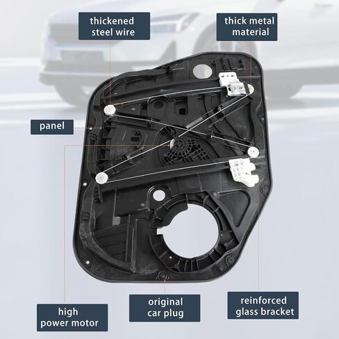 Window Regulator Passenger Right Side Front with Panel Fit for Hyundai Tucson 2016 2017 2018 2019 2020 82481D3011 82481-D3011 82481D3010 82481-D3010 in Saudi Arabia