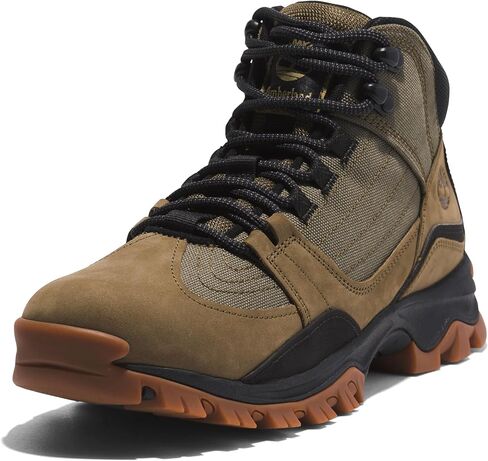 حذاء Timberland الرجالي Mt Maddsen مضاد للتعب والمشي لمسافات طويلة من الجلد ومقاوم للماء، لون نوبوك زيتوني، عرض 8.5 in Saudi Arabia