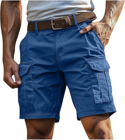 Cargo Shorts for Men 5 Inch Relaxed Fit Button-Fly Quick Dry Stretch Lightweight Tactical Wear Hiking with Multi Pockets in Saudi Arabia