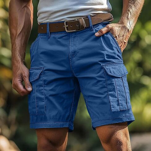 Cargo Shorts for Men 5 Inch Relaxed Fit Button-Fly Quick Dry Stretch Lightweight Tactical Wear Hiking with Multi Pockets in Saudi Arabia