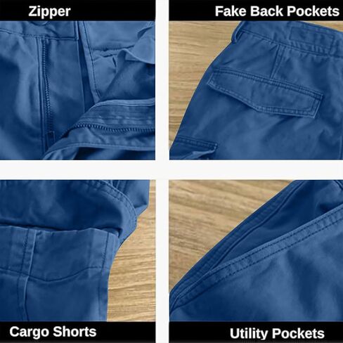 Cargo Shorts for Men 5 Inch Relaxed Fit Button-Fly Quick Dry Stretch Lightweight Tactical Wear Hiking with Multi Pockets in Saudi Arabia