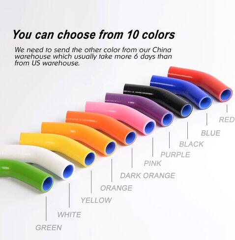 G-PLUS Silicone Radiator Coolant Hose Pipe Kit w/Clamps Compatible With Ford Mustang 1967-1970/ Falcon Ranchero Fairlane 1967-1969/ Torino 1968-1969/ Mercury Cougar/Xr7 V8 1968-1970 (Black 2PCS) in Saudi Arabia