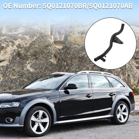 Engine Cooling Water Line for Audi A3 Quattro 2015-2020 Good Sealing No.5Q0121070BR/5Q0121070AB Right Radiator Coolant Hose Black 1 Pcs in Saudi Arabia