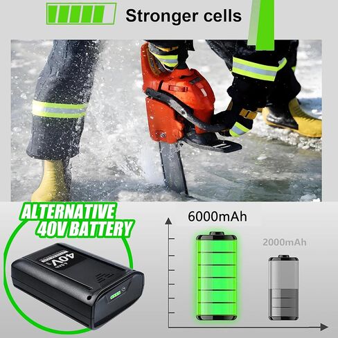 استبدال لـ 56V 5A EGO Battery BA2800 BA2800T BA1400T BA2242T BA4200 BA4200T BA5600T ST1511T LB7654 ST1623T MHC1502 ST1502LB HT2501 5000MAH in Kuwait