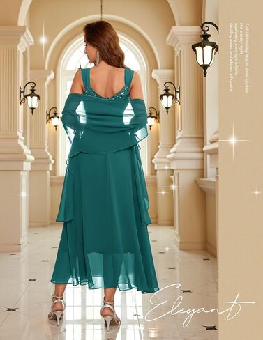 BeryLove Formal Wedding Guest Sequin Mother of The Bride Dress Evening Dresses in Saudi Arabia