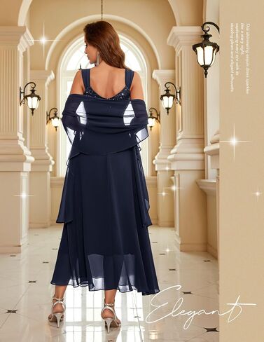 BeryLove Formal Wedding Guest Sequin Mother of The Bride Dress Evening Dresses in Saudi Arabia