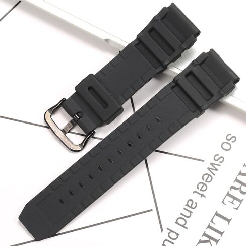 سليكون ساعة ساعة متوافقة مع Casio MDV106-1A AMW320R AMW320D MEN RUBBER RATBER STRAP USISEX DIVER SPORTS METAL in Saudi Arabia