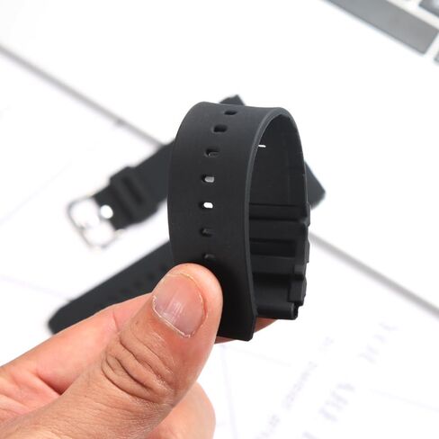 سليكون ساعة ساعة متوافقة مع Casio MDV106-1A AMW320R AMW320D MEN RUBBER RATBER STRAP USISEX DIVER SPORTS METAL in Saudi Arabia