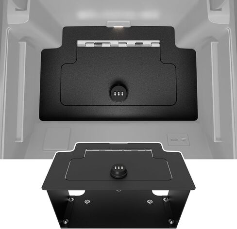 Center Console Safe Organizer Compatible with 2023-2025 Chevy Silverado GMC Sierra 1500 Redesigned 2022 Model Lock Box Console Safe Vault Replacement for 2022-2025 Chevy Silverado Accessories in Saudi Arabia