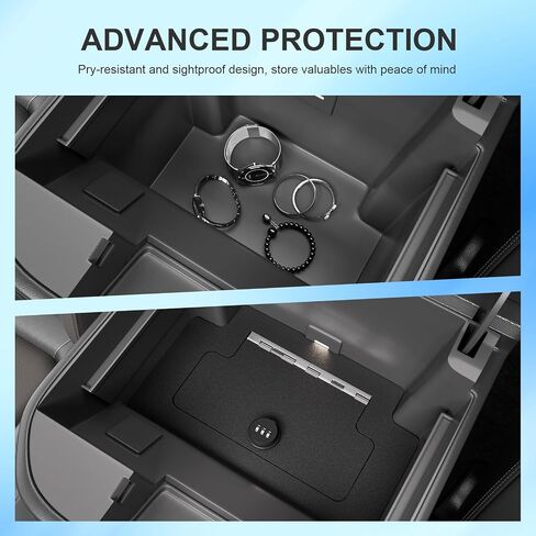 Center Console Safe Organizer Compatible with 2023-2025 Chevy Silverado GMC Sierra 1500 Redesigned 2022 Model Lock Box Console Safe Vault Replacement for 2022-2025 Chevy Silverado Accessories in Saudi Arabia