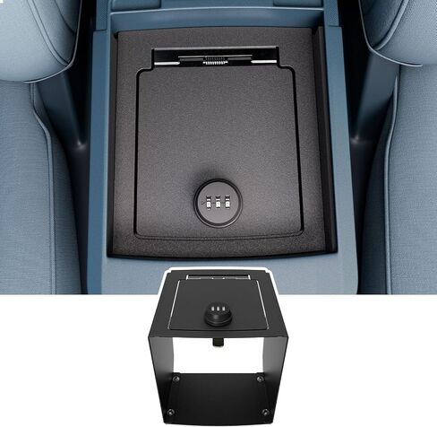 Center Console Safe Organizer Compatible with 2023-2025 Chevy Silverado GMC Sierra 1500 Redesigned 2022 Model Lock Box Console Safe Vault Replacement for 2022-2025 Chevy Silverado Accessories in Saudi Arabia