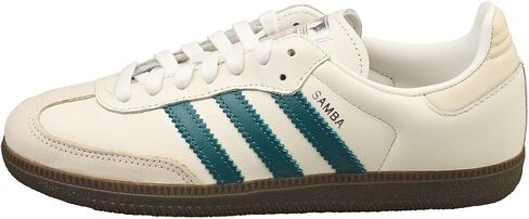 أحذية Adidas Womens Sambae ، السحابة البيضاء/القديمة البط البري/Wonder White ، الحجم 6 in Kuwait