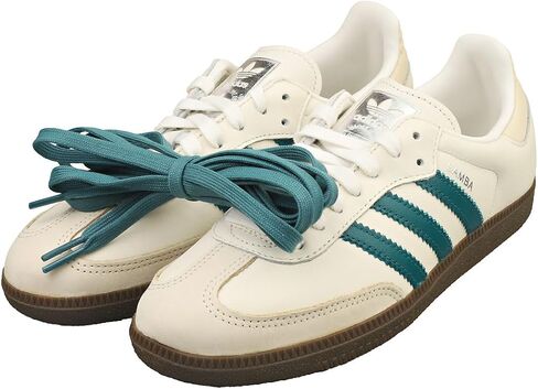 أحذية Adidas Womens Sambae ، السحابة البيضاء/القديمة البط البري/Wonder White ، الحجم 6 in Kuwait